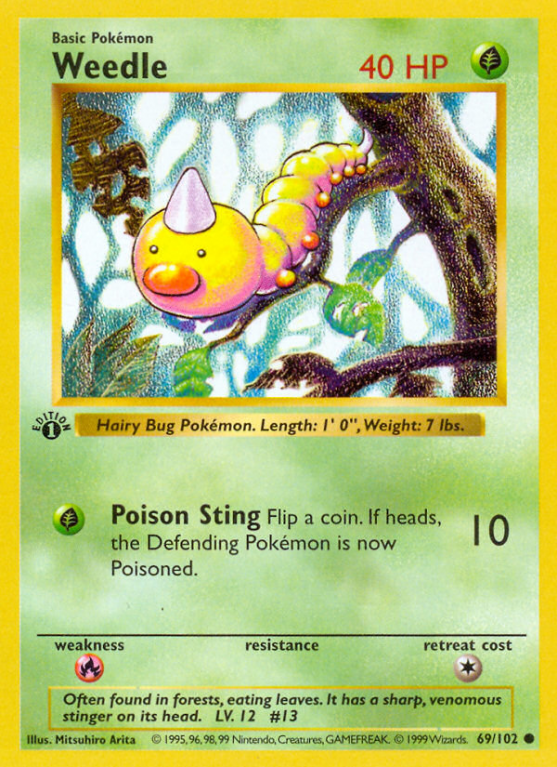 Weedle 69/102 Base Base Set