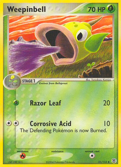Weepinbell 51/112 EX FireRed & LeafGreen