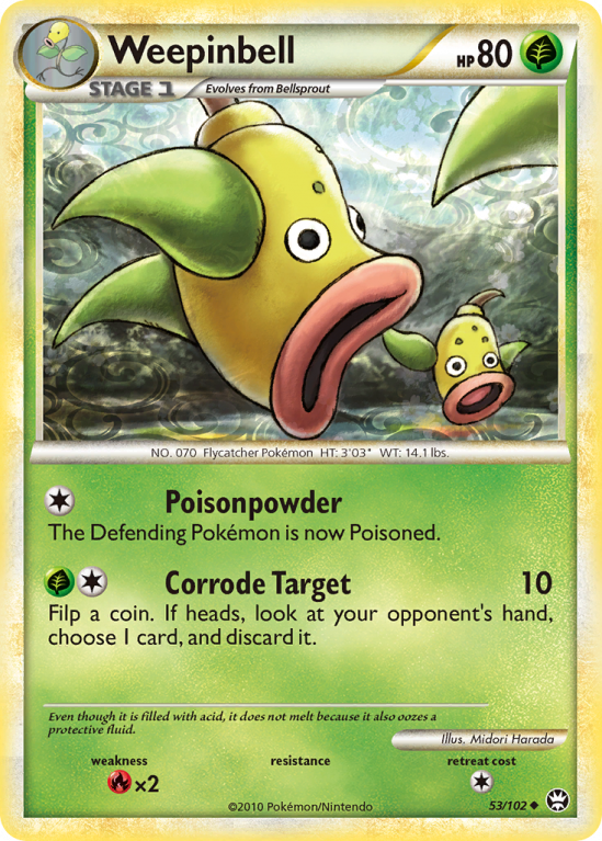 Weepinbell 53/102 HeartGold & SoulSilver HS—Triumphant