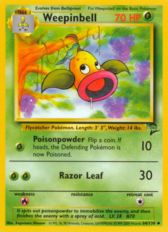 Weepinbell 64/130 Base Base Set 2