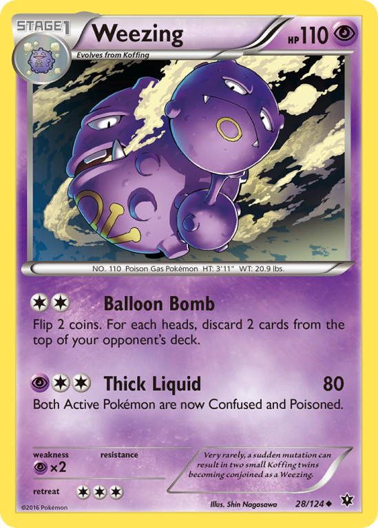 Weezing 28/124 XY Fates Collide