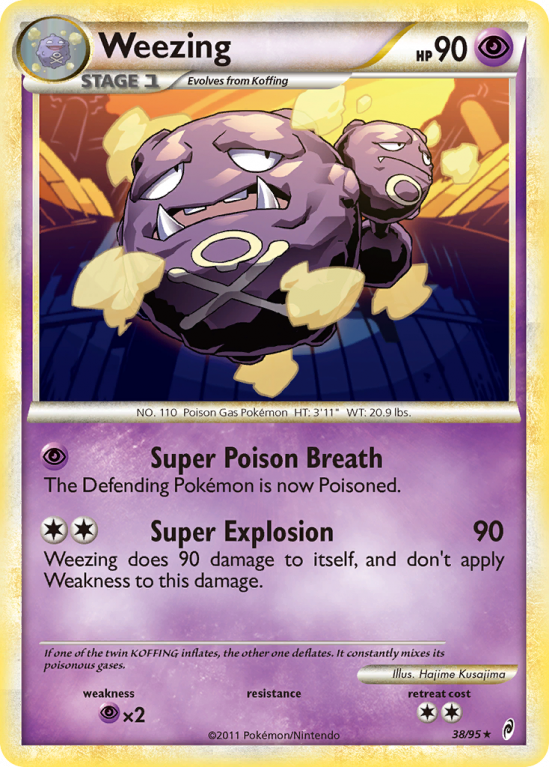 Weezing 38/106 HeartGold & SoulSilver Call of Legends