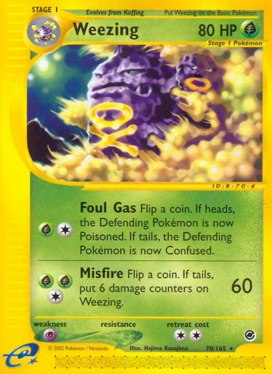 Weezing 70/165 E-Card Expedition Base Set