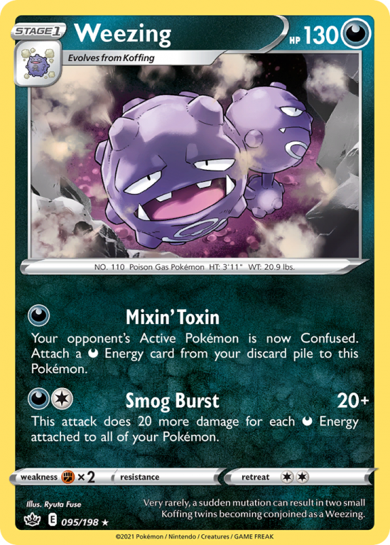 Weezing 95/198 Sword & Shield Chilling Reign