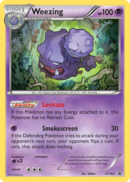 Weezing XY163/183 XY XY Black Star Promos