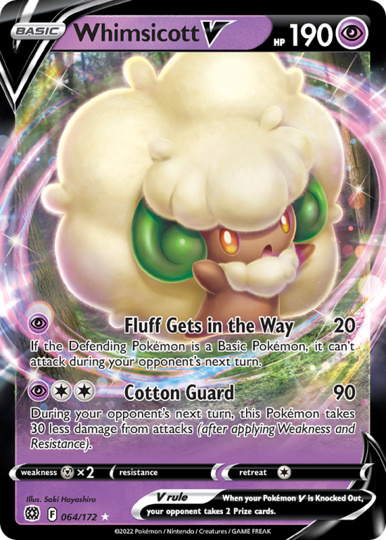 Whimsicott V 64/172 Sword & Shield Brilliant Stars