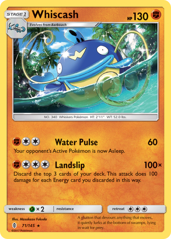Whiscash 71/145 Sun & Moon Guardians Rising