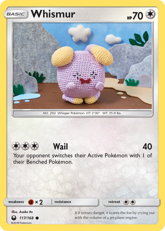 Whismur 117/168 Sun & Moon Celestial Storm