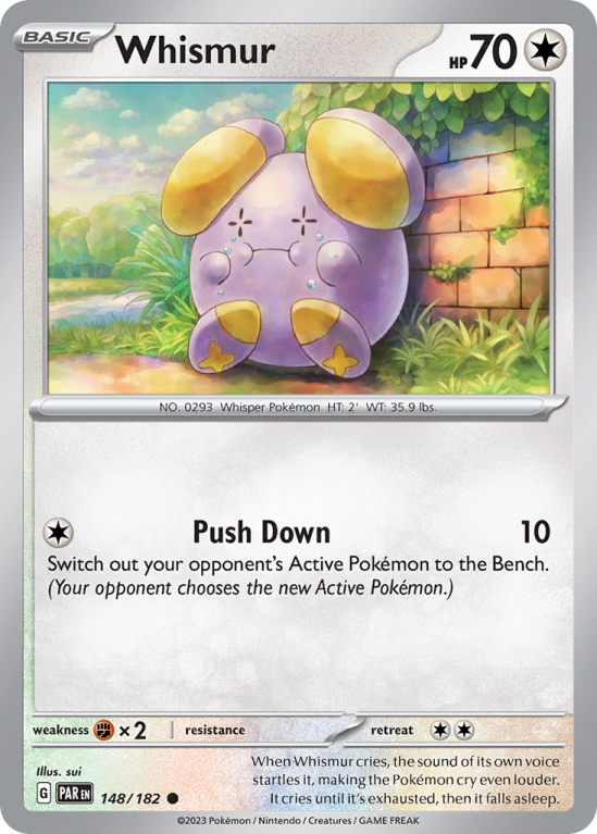 Whismur 148/182 Scarlet & Violet Paradox Rift