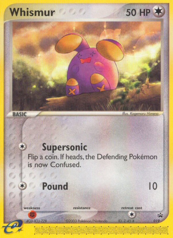Whismur 19/40 NP Nintendo Black Star Promos