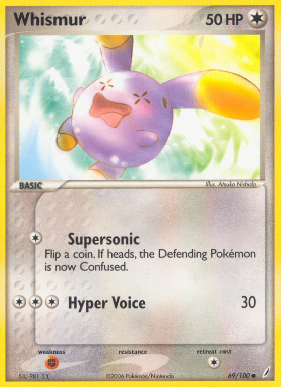 Whismur 69/100 EX Crystal Guardians