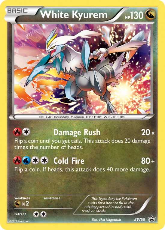 White Kyurem BW59/101 Black & White BW Black Star Promos