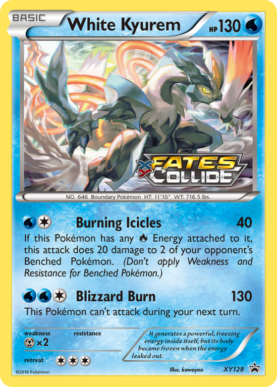 White Kyurem XY128/183 XY XY Black Star Promos
