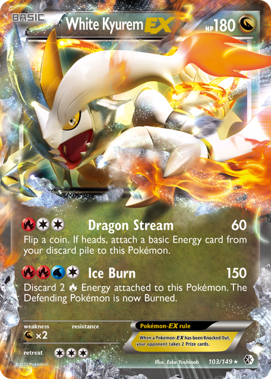 White Kyurem-EX 103/149 Black & White Boundaries Crossed