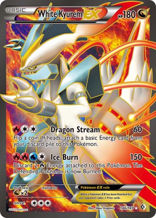 White Kyurem-EX 146/149 Black & White Boundaries Crossed