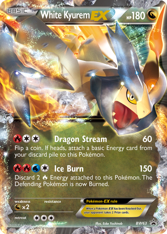 White Kyurem-EX BW63/101 Black & White BW Black Star Promos