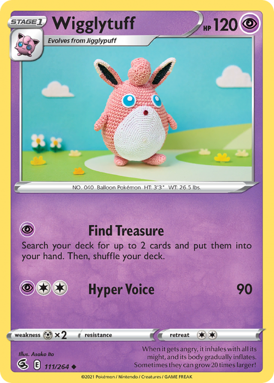 Wigglytuff 111/264 Sword & Shield Fusion Strike