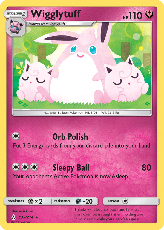 Wigglytuff 135/214 Sun & Moon Unbroken Bonds