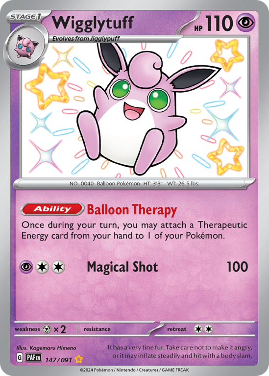 Wigglytuff 147/91 Scarlet & Violet Paldean Fates