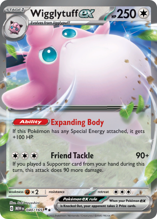 Wigglytuff ex 40/165 Scarlet & Violet 151