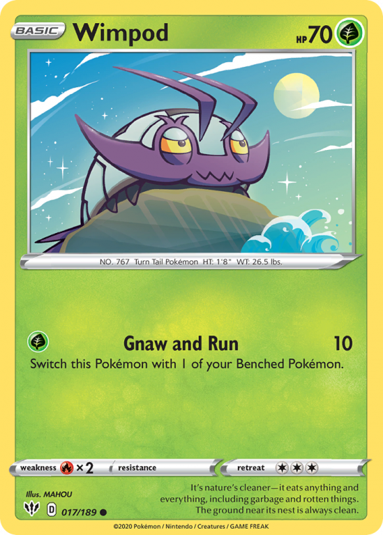 Wimpod 17/189 Sword & Shield Darkness Ablaze