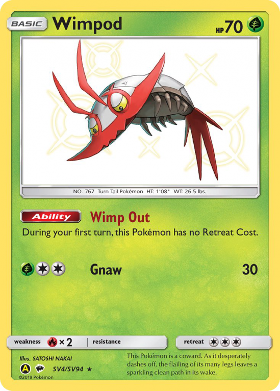 Wimpod SV4/94 Sun & Moon Shiny Vault