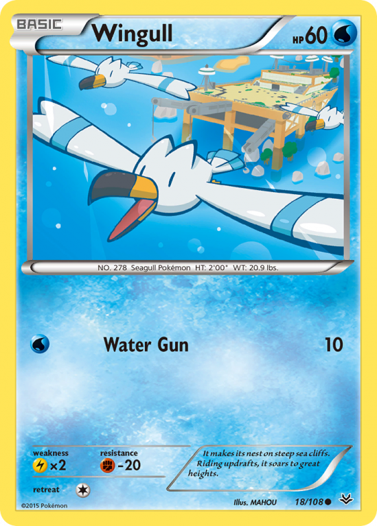 Wingull 18/108 XY Roaring Skies