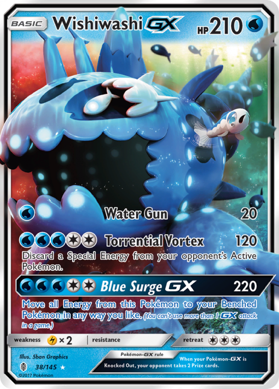 Wishiwashi-GX 38/145 Sun & Moon Guardians Rising