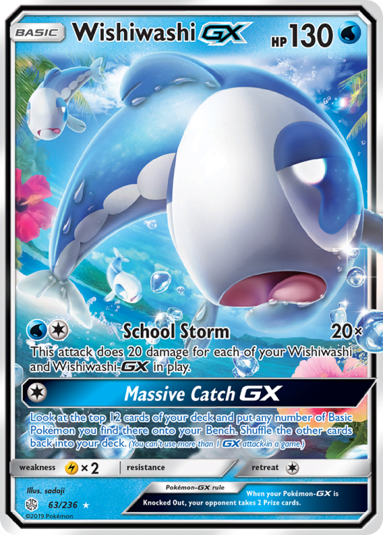 Wishiwashi-GX 63/236 Sun & Moon Cosmic Eclipse