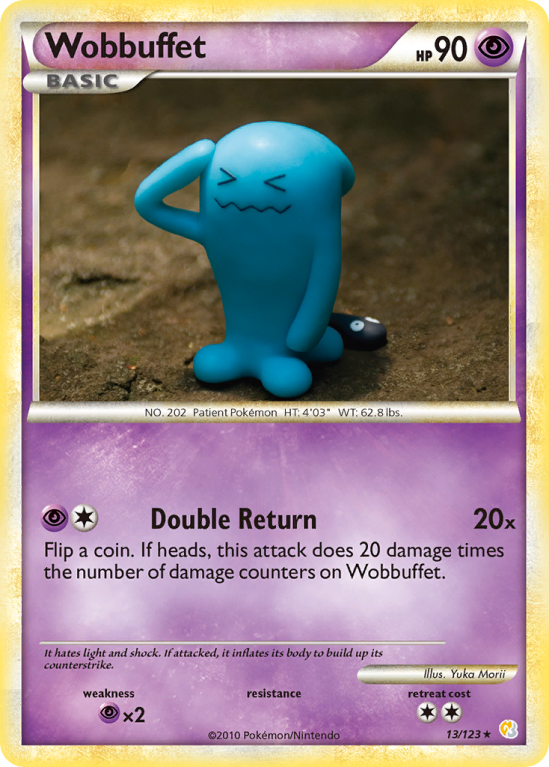 Wobbuffet 13/123 HeartGold & SoulSilver HeartGold & SoulSilver
