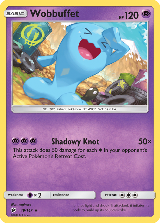 Wobbuffet 49/147 Sun & Moon Burning Shadows