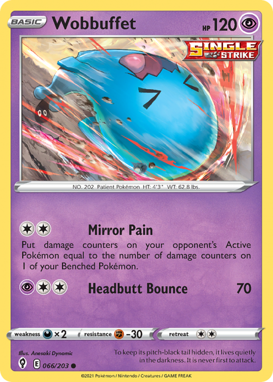 Wobbuffet 66/203 Sword & Shield Evolving Skies