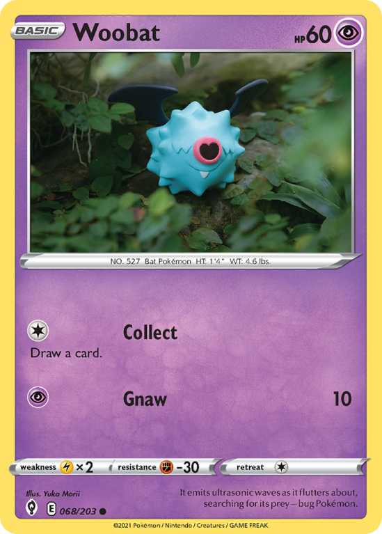 Woobat 68/203 Sword & Shield Evolving Skies