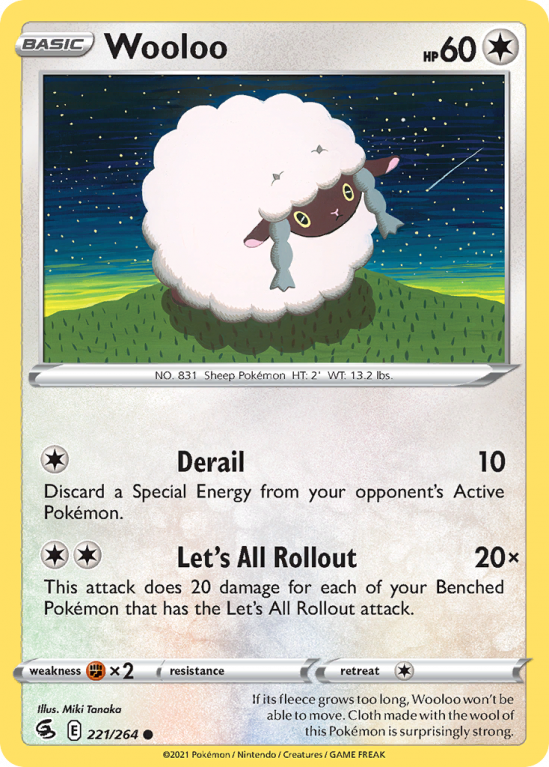 Wooloo 221/264 Sword & Shield Fusion Strike