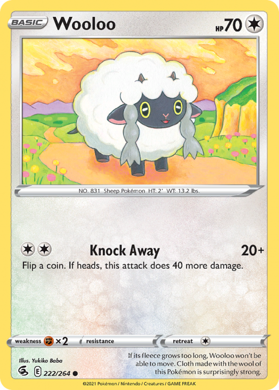 Wooloo 222/264 Sword & Shield Fusion Strike