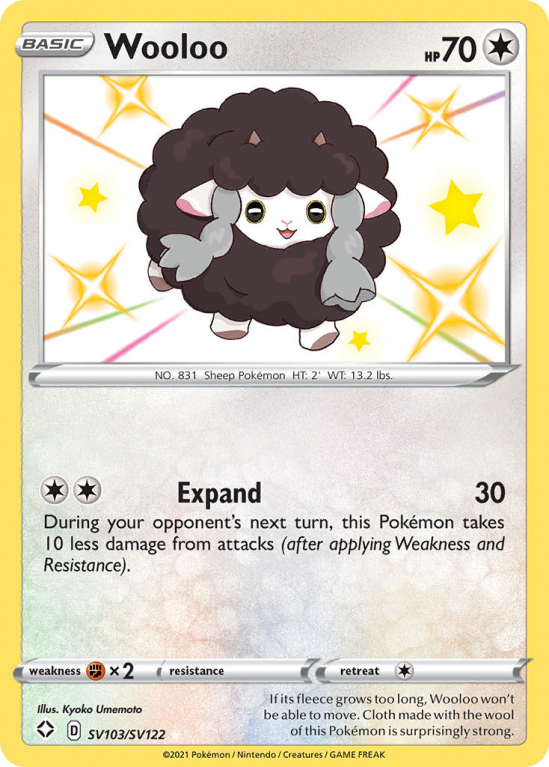 Wooloo SV103/122 Sword & Shield Shiny Vault