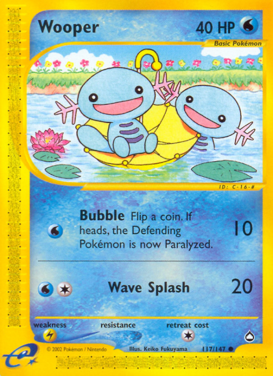 Wooper 117/186 E-Card Aquapolis