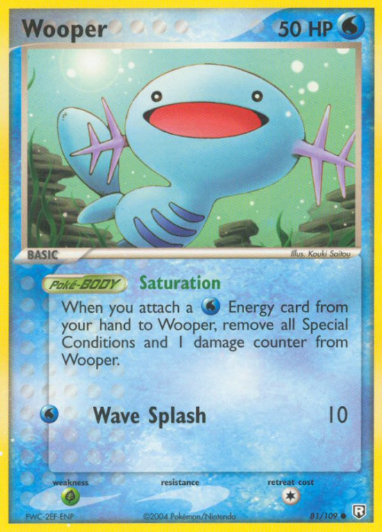 Wooper 81/109 EX Team Rocket Returns