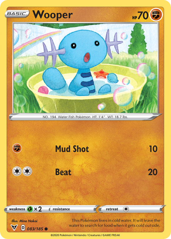 Wooper 83/185 Sword & Shield Vivid Voltage