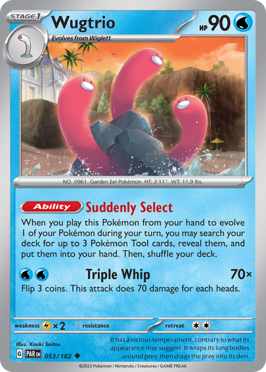 Wugtrio 53/182 Scarlet & Violet Paradox Rift