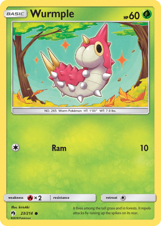 Wurmple 23/214 Sun & Moon Lost Thunder