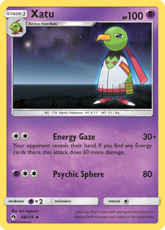 Xatu 88/214 Sun & Moon Lost Thunder