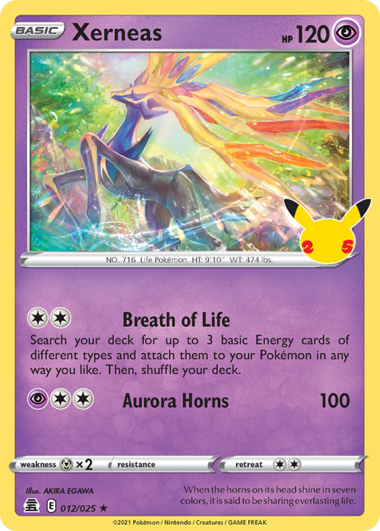 Xerneas 12/25 Sword & Shield Celebrations