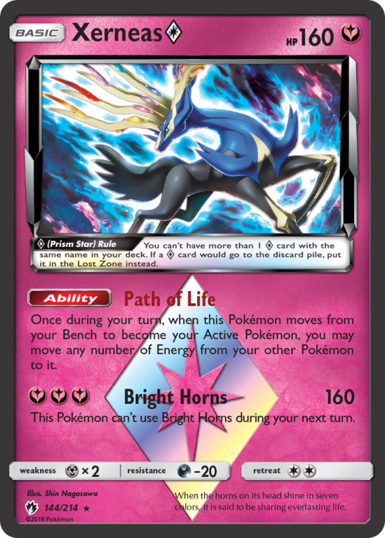 Xerneas ◇ 144/214 Sun & Moon Lost Thunder