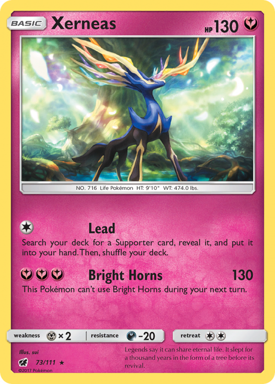 Xerneas 73/111 Sun & Moon Crimson Invasion