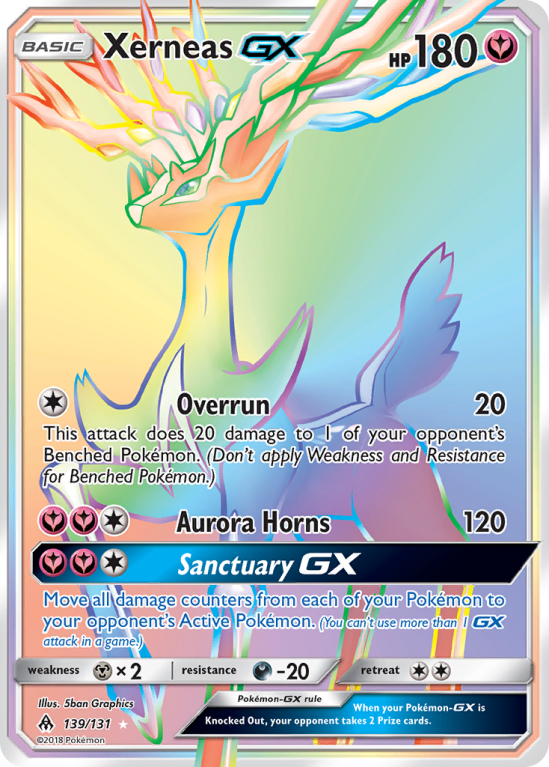 Xerneas-GX 139/131 Sun & Moon Forbidden Light