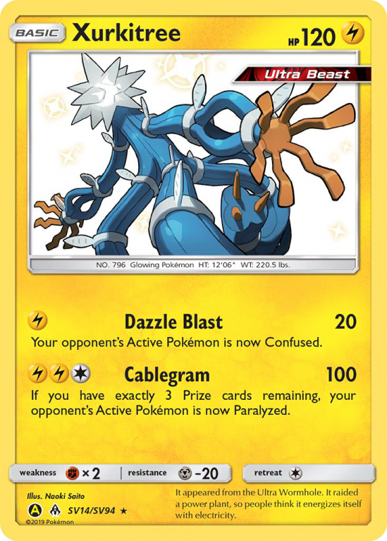 Xurkitree SV14/94 Sun & Moon Shiny Vault