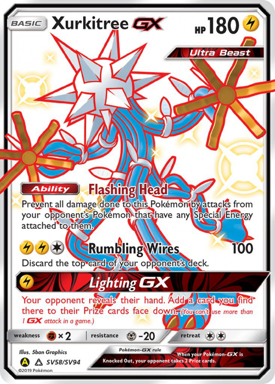 Xurkitree-GX SV58/94 Sun & Moon Shiny Vault