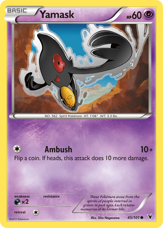 Yamask 45/101 Black & White Noble Victories