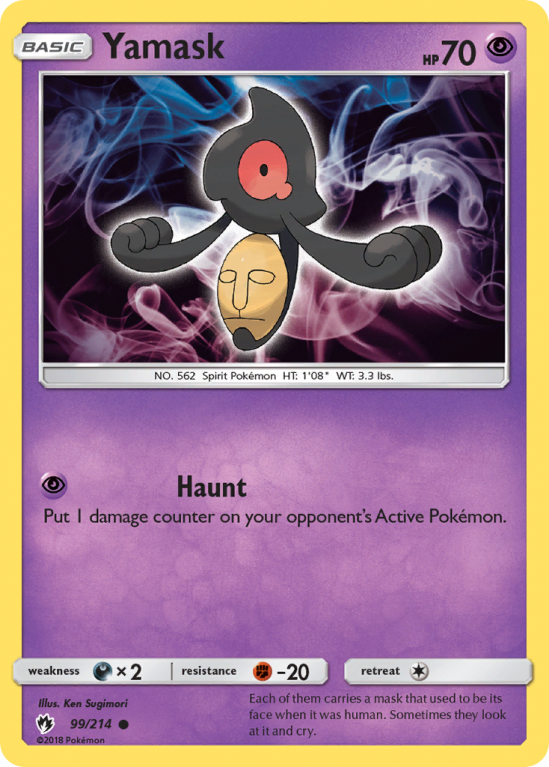 Yamask 99/214 Sun & Moon Lost Thunder